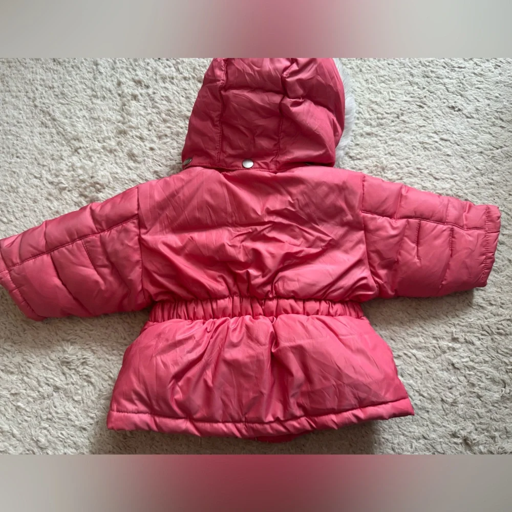 Vtg babygap puffer jacket fur hooded